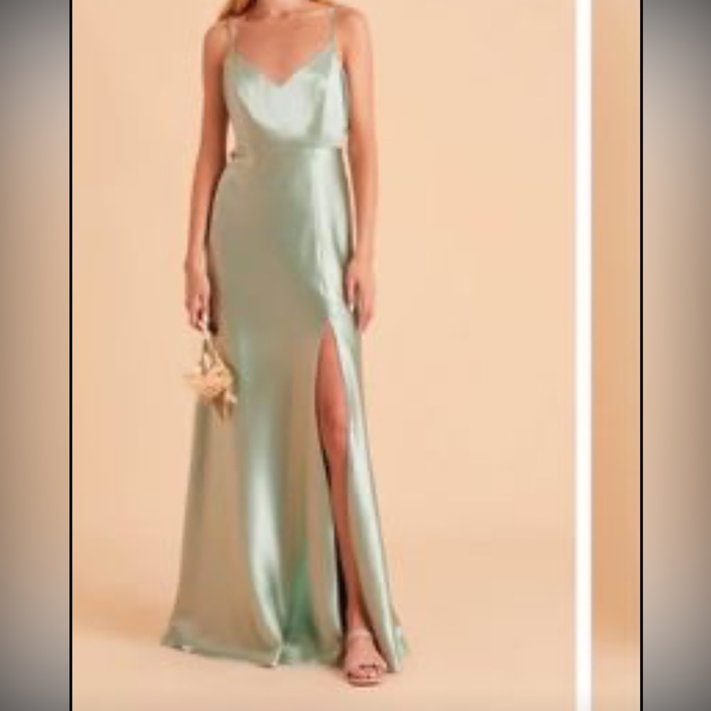 Birdy Grey Sage satin Dress never worn tags on